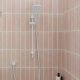 Vado Cameo Matt White Multi Function Slide Rail Shower Kit - Lifestyle Image